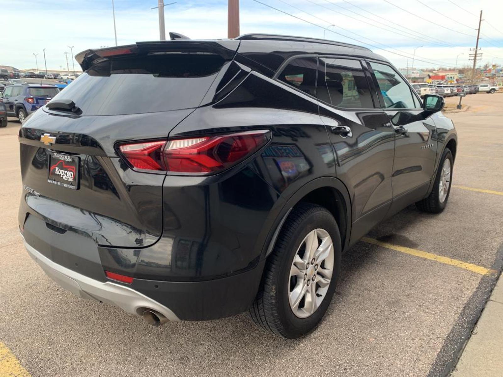 2021 BLACK /Jet Black Chevrolet Blazer LT (3GNKBHRS6MS) with an V6, 3.6L engine, 9-speed automatic transmission, located at 222 N Cambell St., Rapid City, SD, 57701, (866) 420-2727, 44.081833, -103.191032 - <b>Equipment</b><br>See what's behind you with the back up camera on the Chevrolet Blazer. This mid-size suv comes equipped with Android Auto for seamless smartphone integration on the road. This vehicle is a certified CARFAX 1-owner. The rear parking assist technology on the Chevrolet Blazer will p - Photo #4