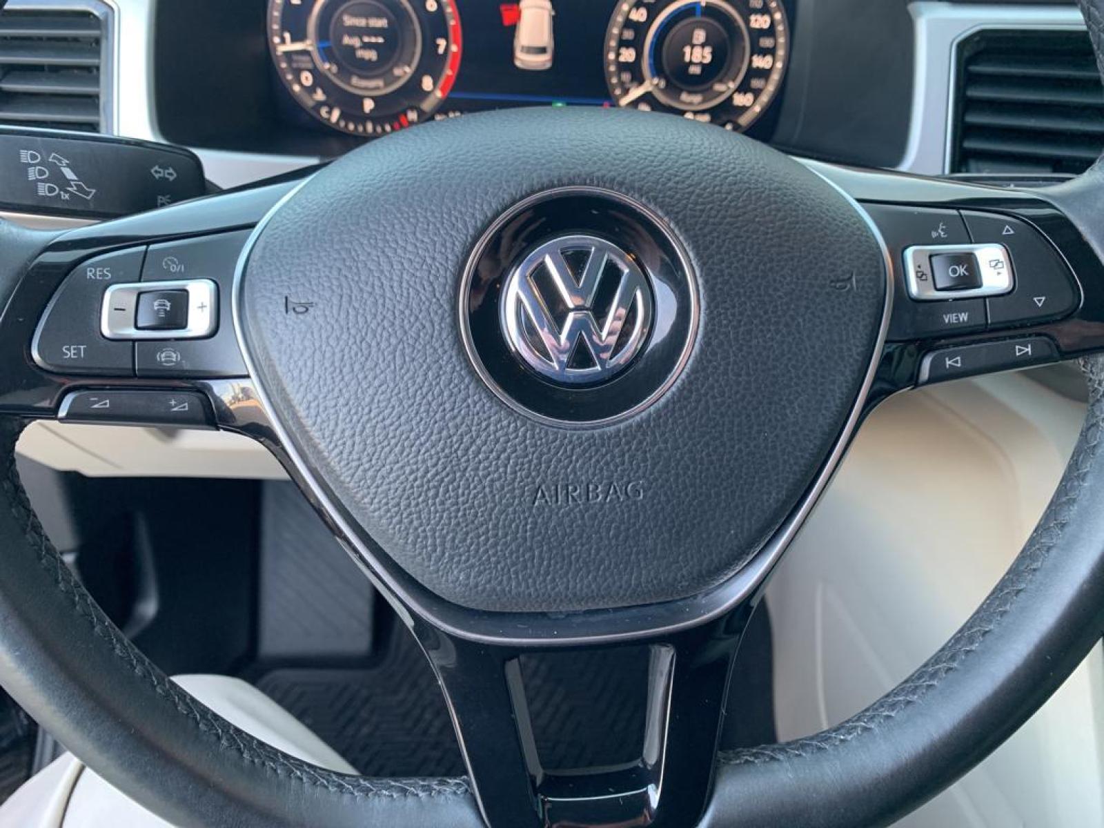 2019 Deep Black Pearl /Shetland Beige Volkswagen Atlas 3.6L V6 SEL Premium (1V2NR2CAXKC) with an V6, 3.6L engine, 8-speed automatic transmission, located at 222 N Cambell St., Rapid City, SD, 57701, (866) 420-2727, 44.081833, -103.191032 - <b>Equipment</b><br>Protect this 2019 Volkswagen Atlas from unwanted accidents with a cutting edge backup camera system. This model has auto-adjust speed for safe following. This Volkswagen Atlas offers Apple CarPlay for seamless connectivity. Good News! This certified CARFAX 1-owner vehicle has on - Photo #27